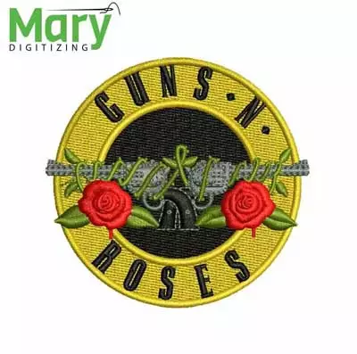 Rose embroidery digitizing